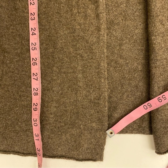 Beryll || Open Front Cashmere Cardigan Long Brown NWT OSFM - Picture 7 of 9